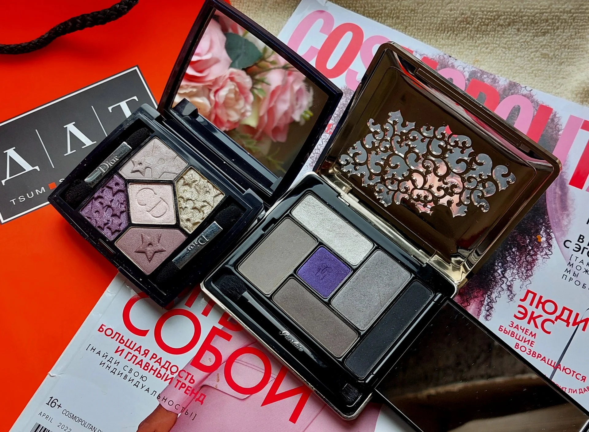Палетка Теней DIOR 5 Couleurs Eyeshadow Palette, Лимитка, Оригинал, Маdе in France. - миниатюра 8