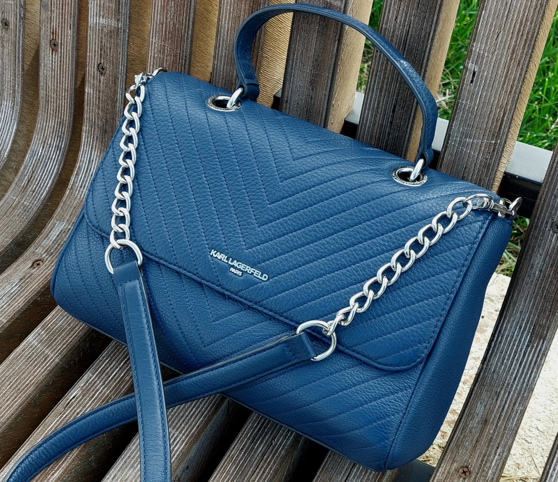 Сумка KARL LAGERFELD Satchel Crossbody, Натуральная Кожа, Оригинал. - миниатюра 4
