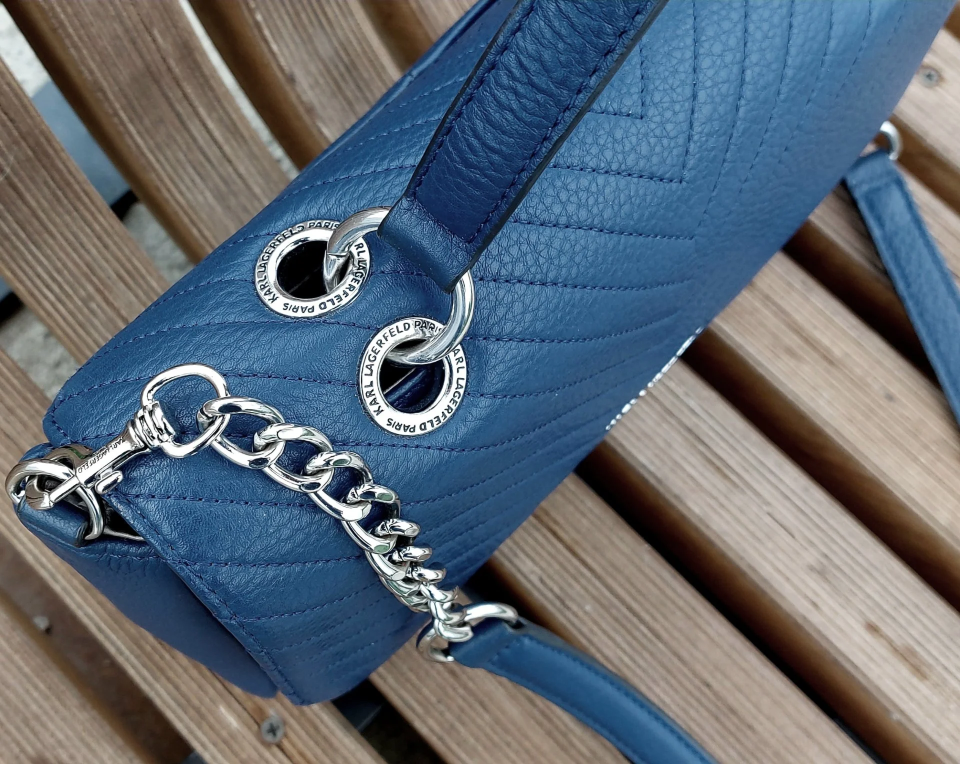 Сумка KARL LAGERFELD Satchel Crossbody, Натуральная Кожа, Оригинал. - миниатюра 7