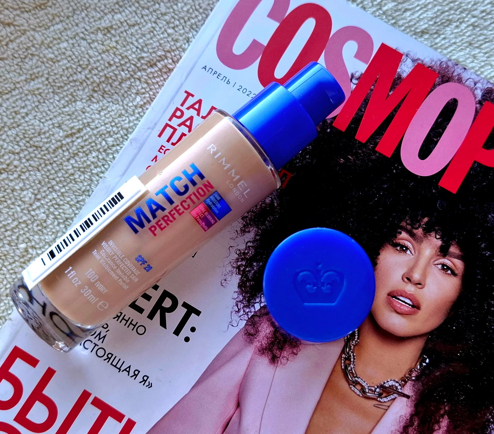Новый Тональный Крем RIMMEL Match Perfection SPF20 №100 Ivory - миниатюра 2
