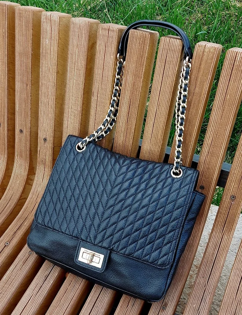 Сумка KARL LAGERFELD Flap Bag, Оригинал, Натуральная Кожа. Лимитка. - миниатюра 2