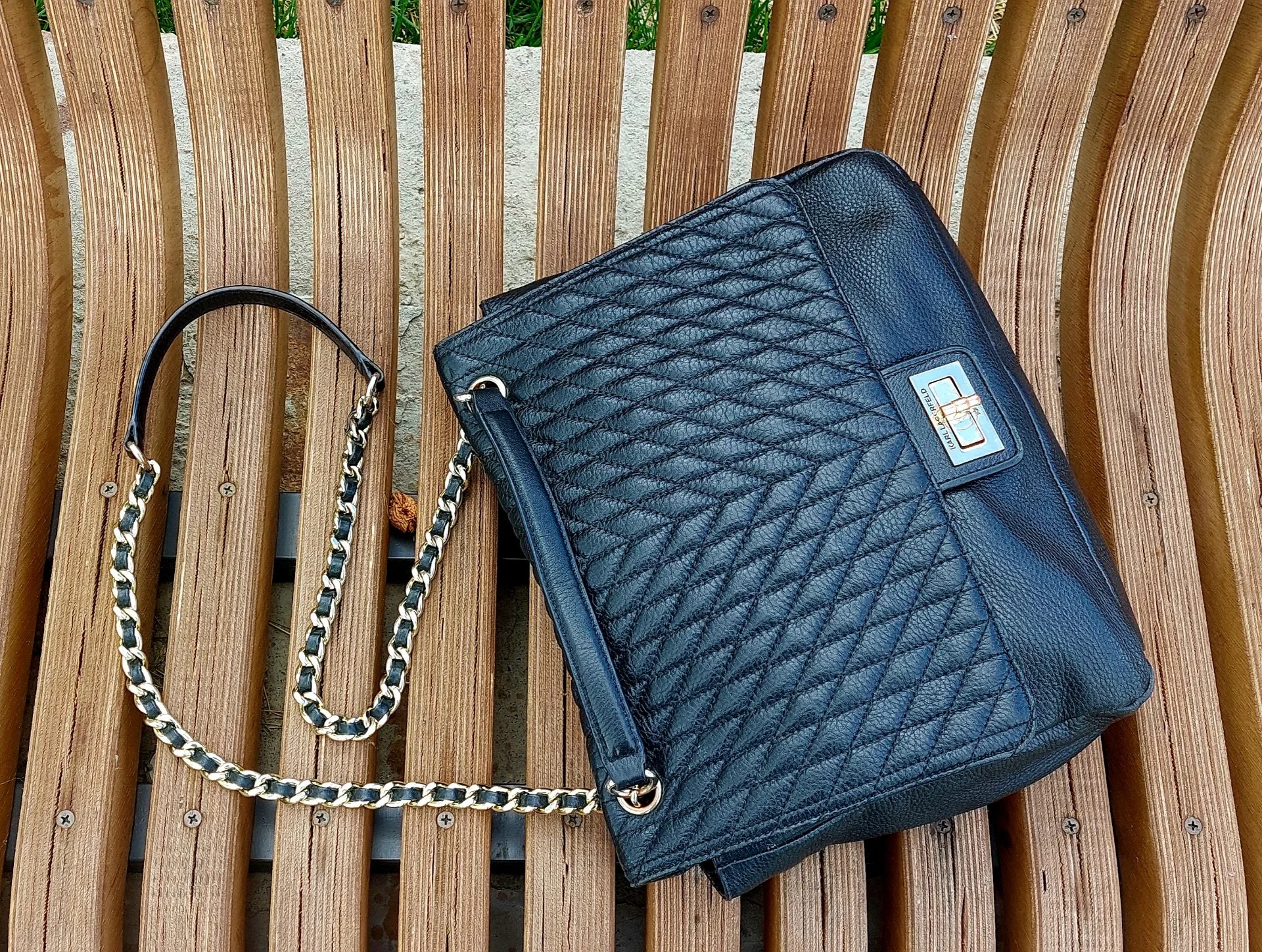 Сумка KARL LAGERFELD Flap Bag, Оригинал, Натуральная Кожа. Лимитка. - миниатюра 4