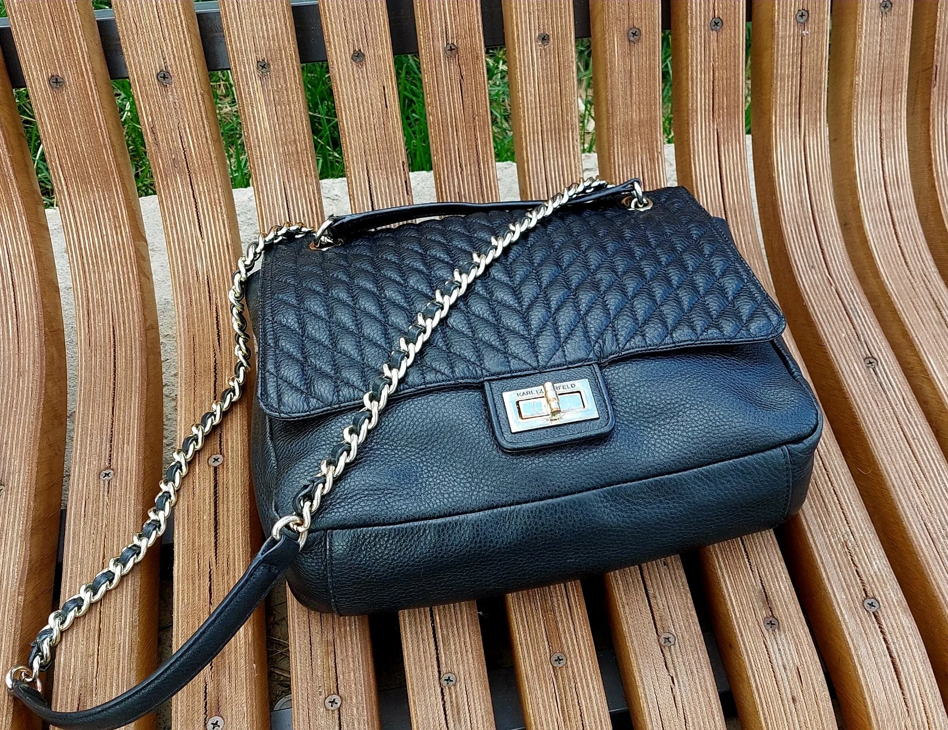 Сумка KARL LAGERFELD Flap Bag, Оригинал, Натуральная Кожа. Лимитка. - миниатюра 5