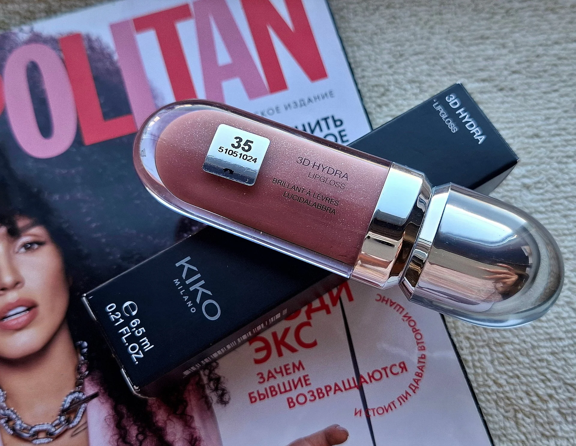 Новые Блески KIKO Milano 3D Hydra Lipgloss с трёхмерным эффектом объёма губ. Оригинал. - миниатюра 7