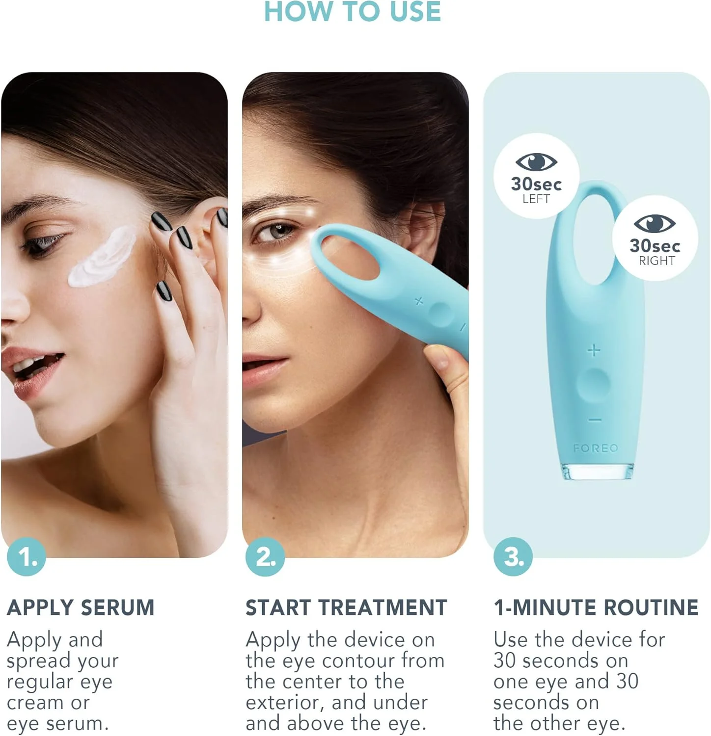 Массажёр FOREO IRIS™ Mint для глаз и лица, Строго Оригинал. - миниатюра 6