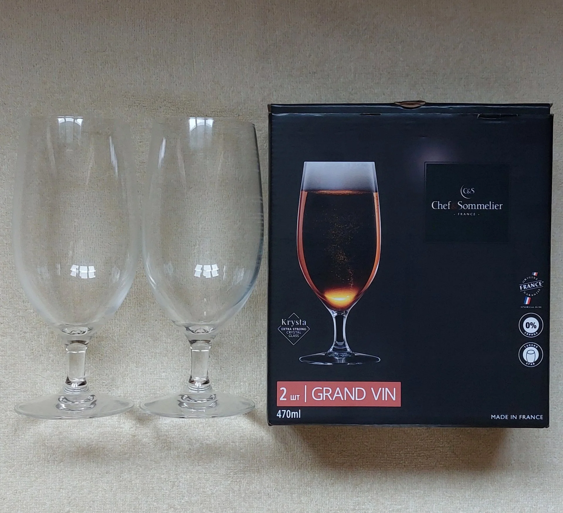 Новый Набор Бокалов CHEF&SOMMELIER Grand Vin, Франция. - миниатюра 2