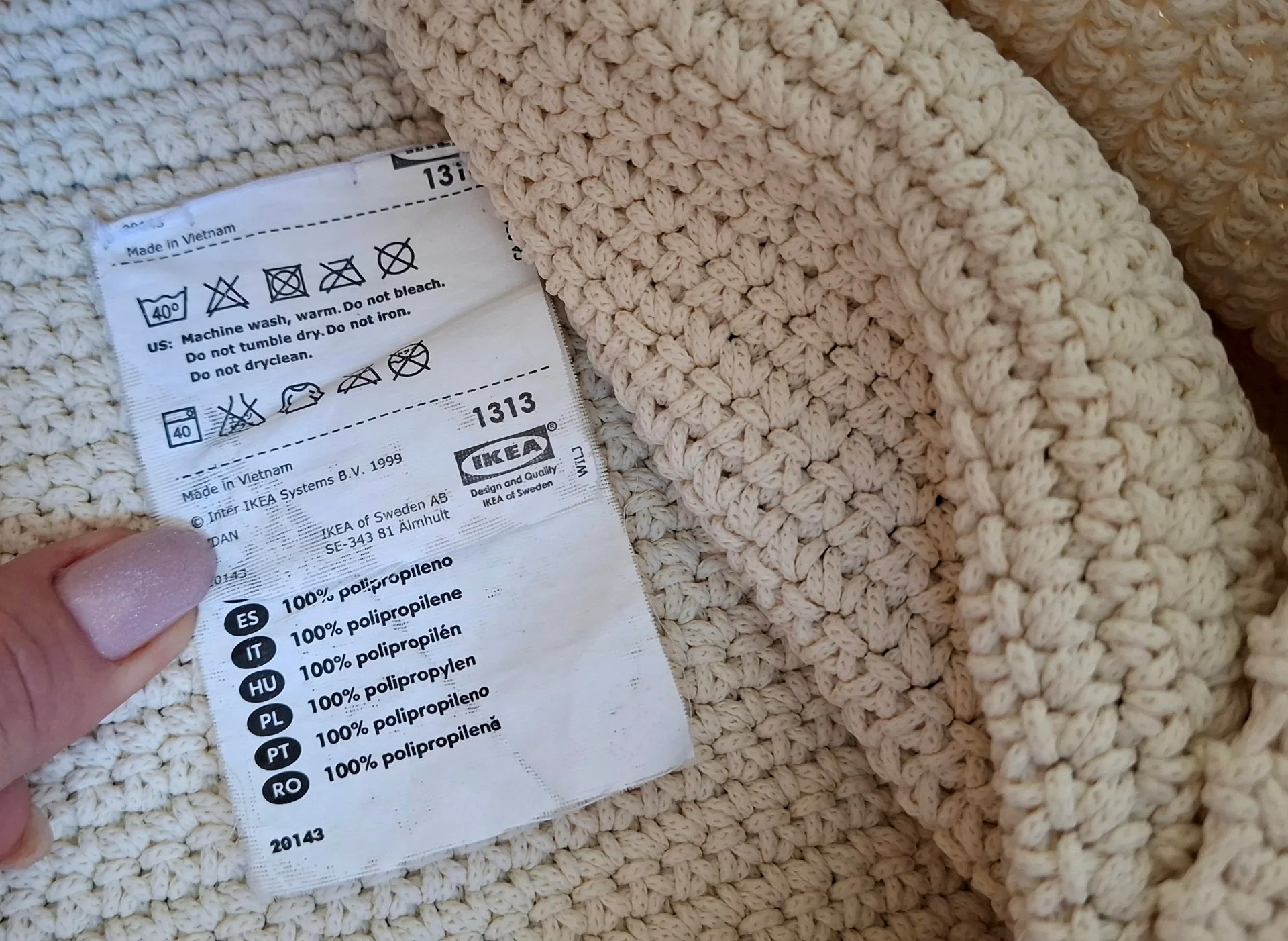 Мягкая Плетёная Корзина IKEA LIDAN/ИКЕА ЛИДАН, Оригинал - миниатюра 6