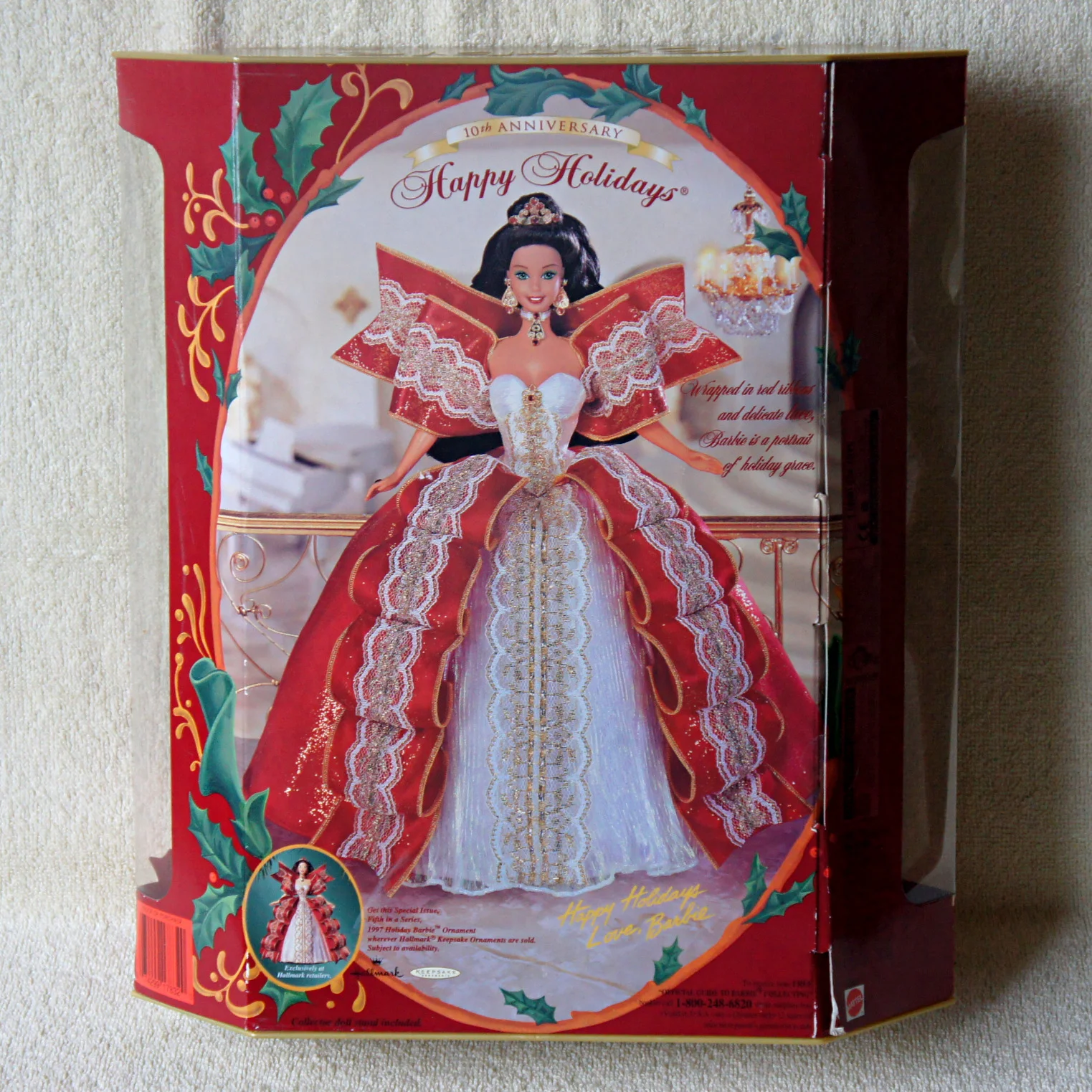 Коллекционная Кукла BARBIE Happy Holidays Special Edition 1997 год - миниатюра 2