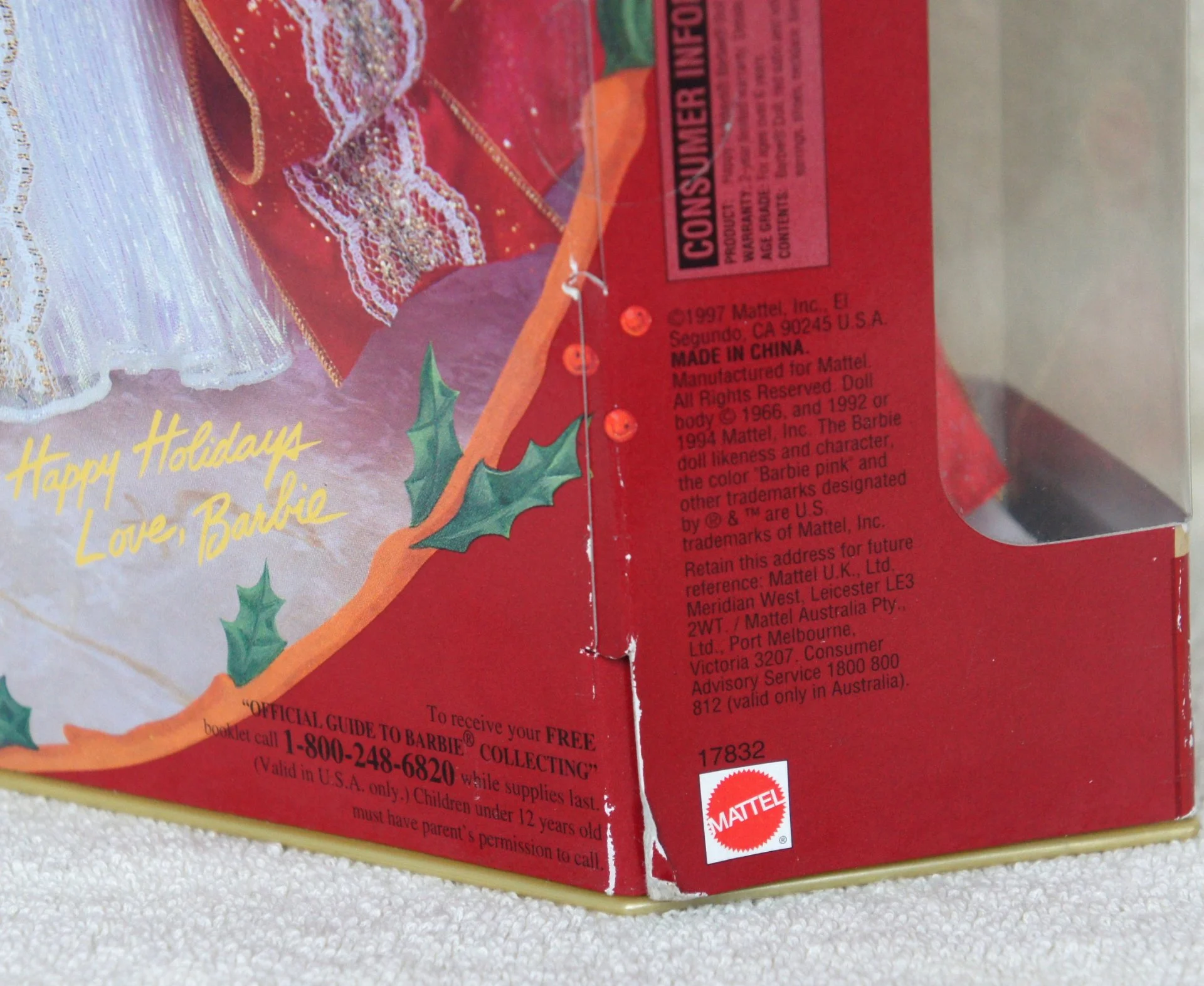 Коллекционная Кукла BARBIE Happy Holidays Special Edition 1997 год - миниатюра 8