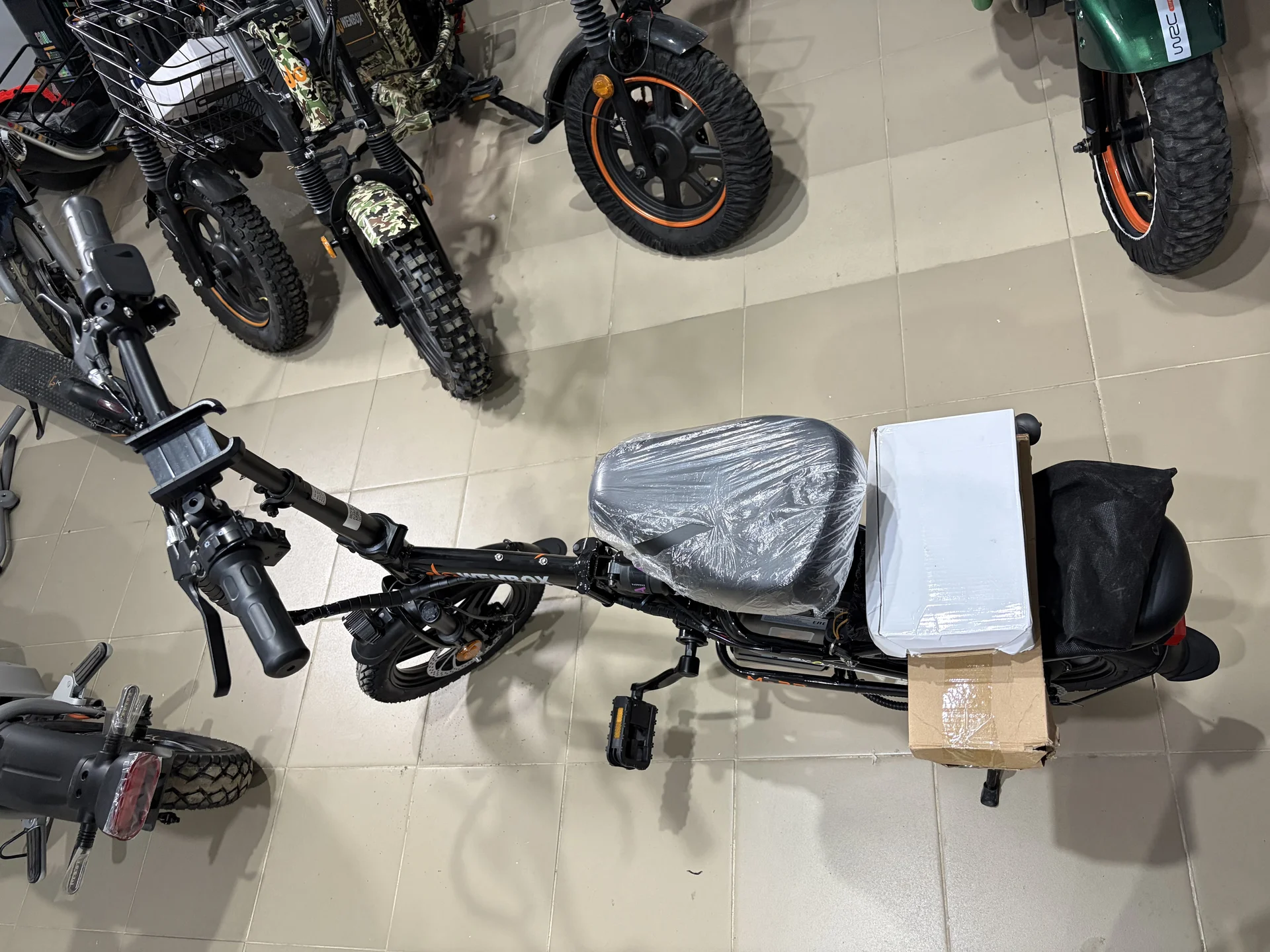 Электровелосипед Wenbox Mini 20 ah - миниатюра 9