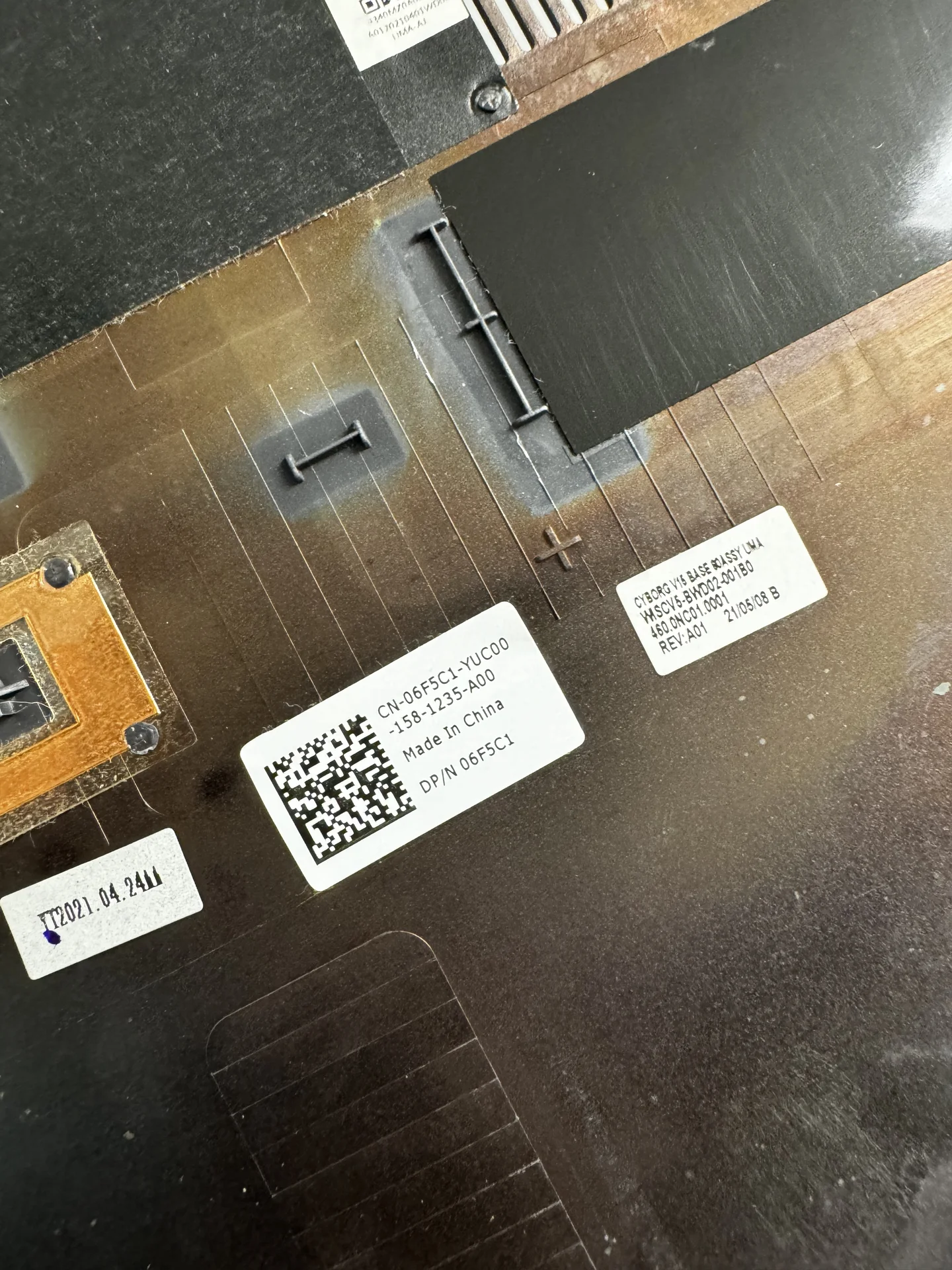 Нижняя часть корпуса, крышка Dell Vostro 5510 - миниатюра 5