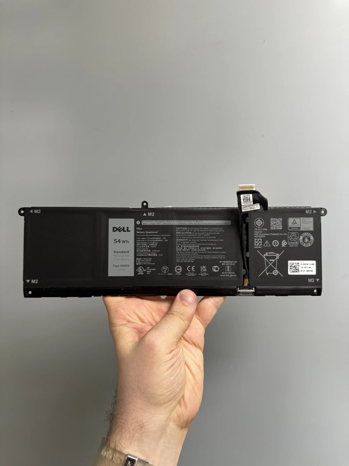 Аккумулятор ориг, снятый Dell Vostro 15 5510