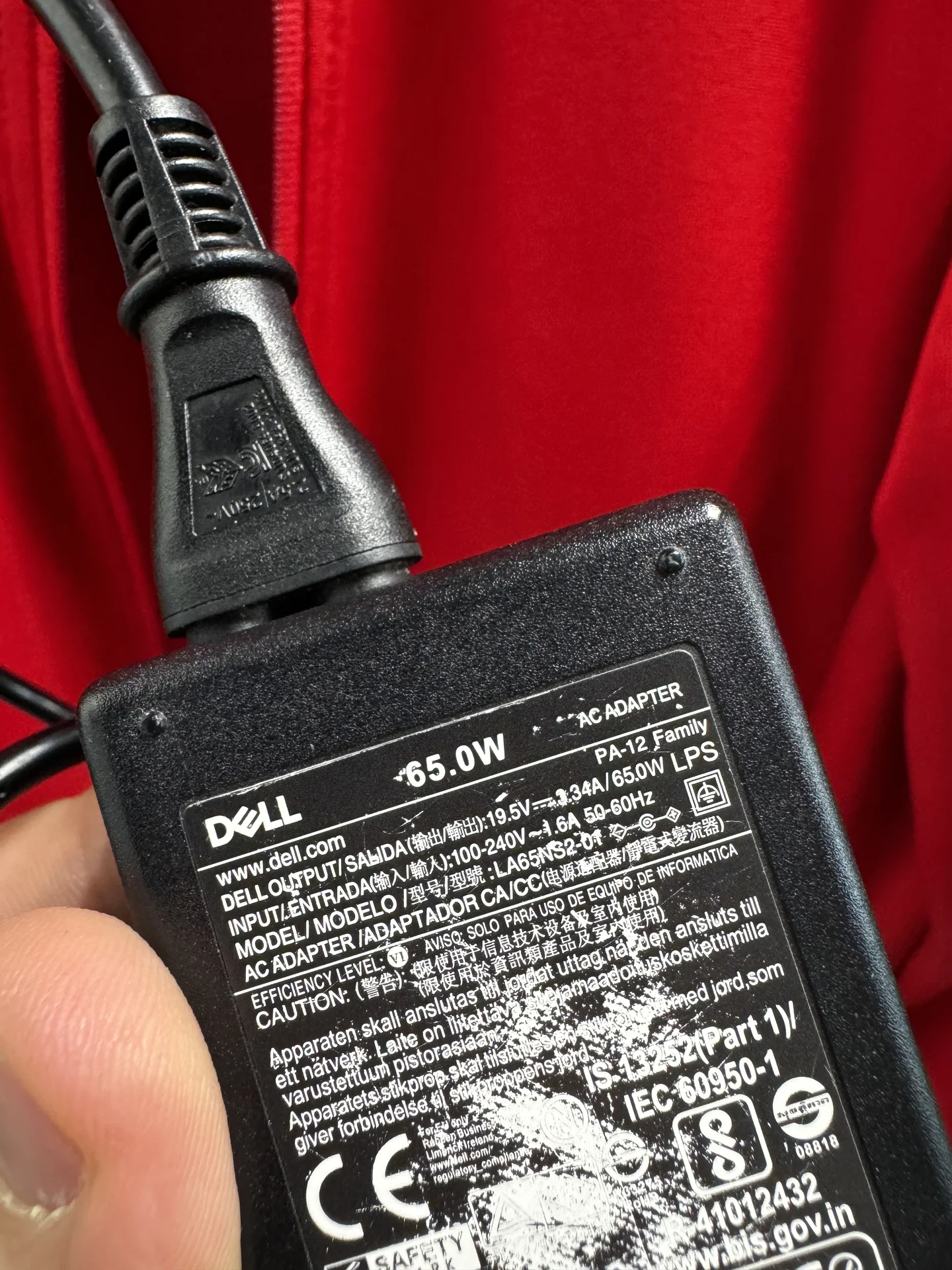 Блок питания 65W оригинал для Dell - миниатюра 8