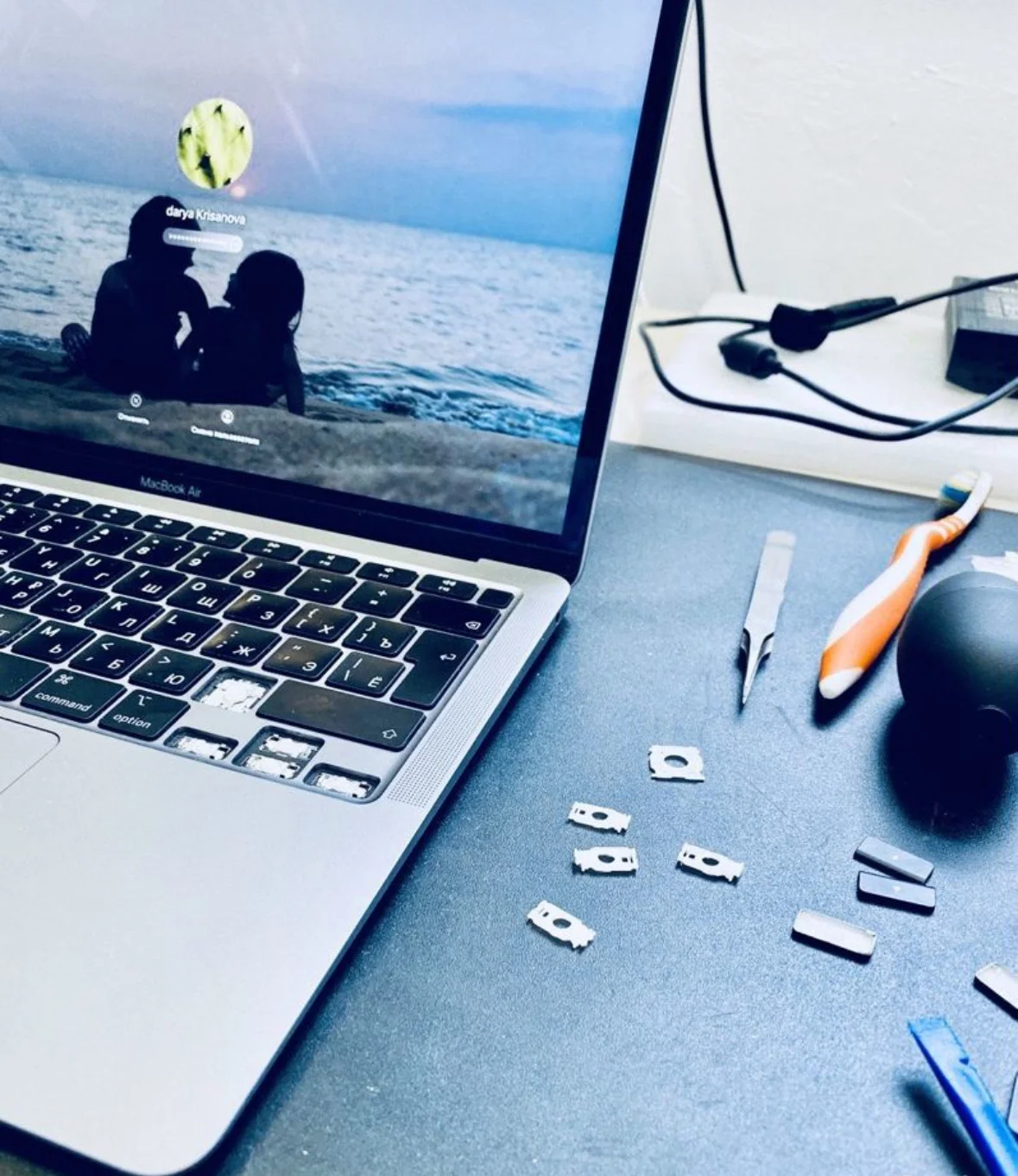 Кнопки и каретки (ножницы) на новые MacBook M1-M5