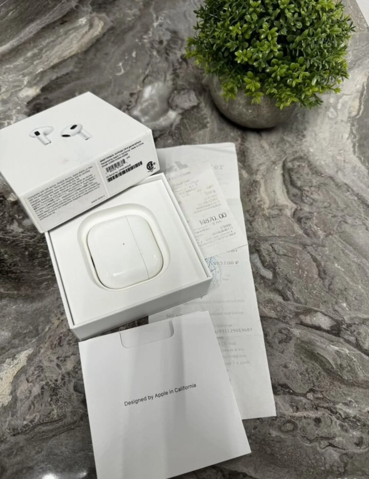 AirPods 3 A2897 кейс зарядный с чеком, коробкой