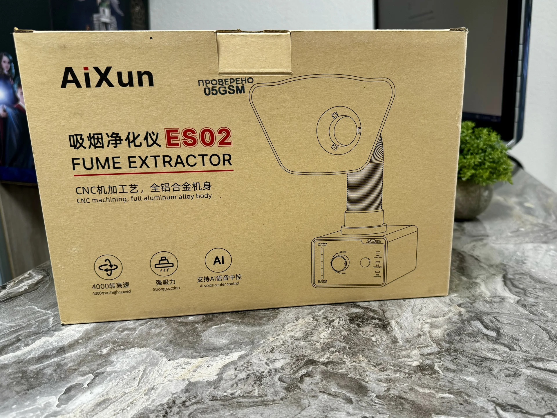 Вытяжка AiXun ES02, дымоуловитель - миниатюра 7