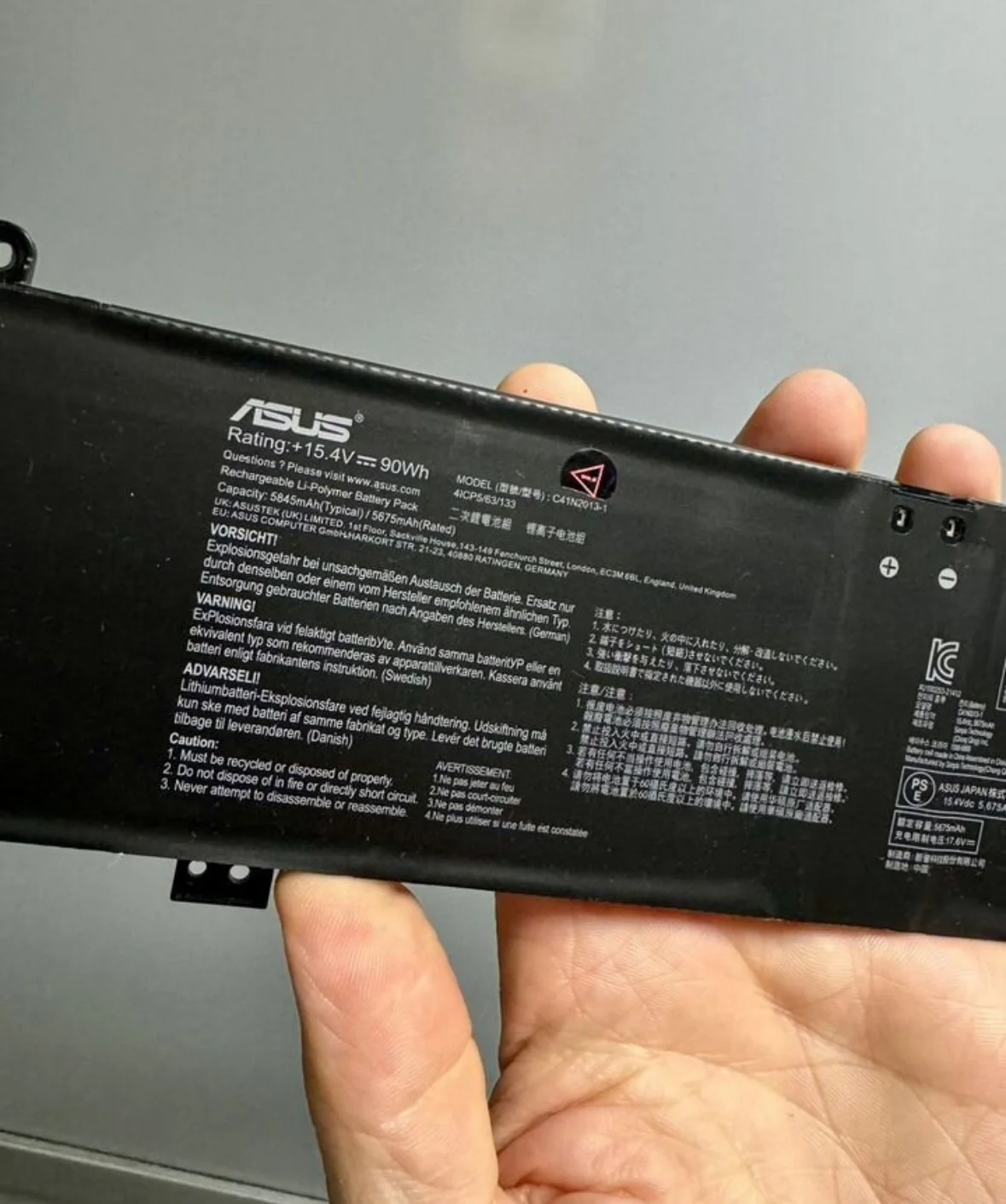 Аккумулятор Оригинал Asus Rog Strix G513, G713RS - миниатюра 4