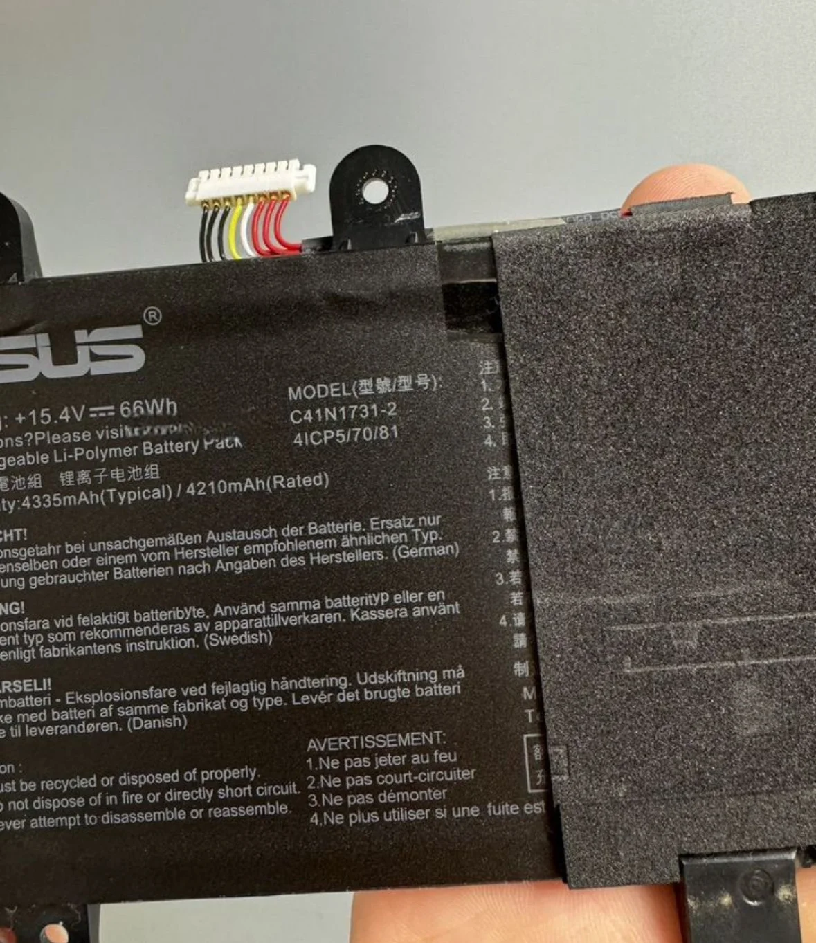 Аккумулятор Original ASUS ROG Strix G512 - миниатюра 3