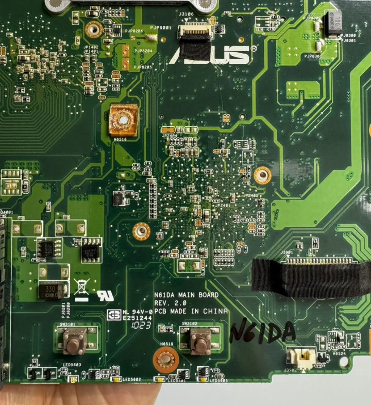 Ноутбук ASUS N61DA разборка, запчасти - миниатюра 10