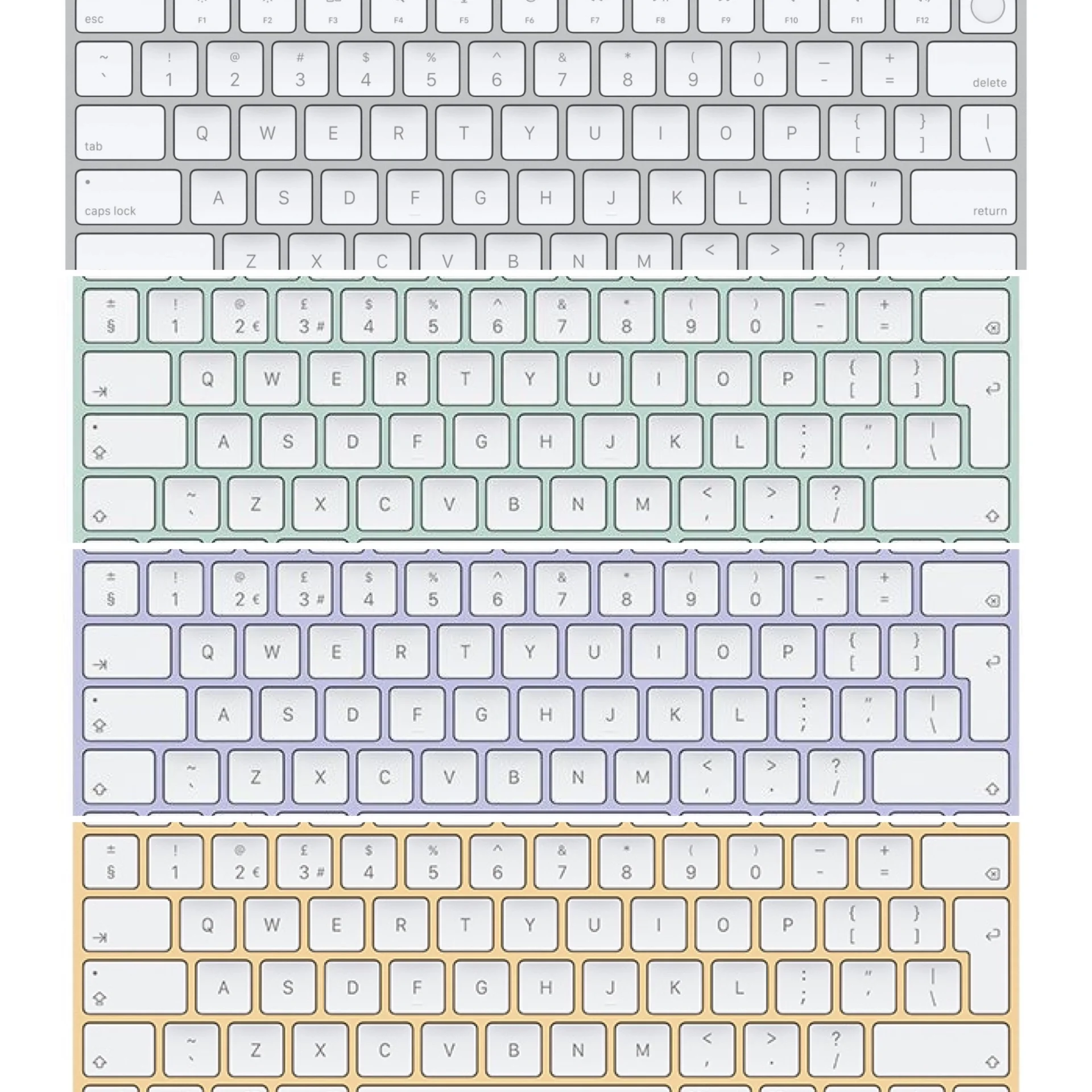 Клавиши кнопки на Apple Magic Keyboard A3118 - миниатюра 3