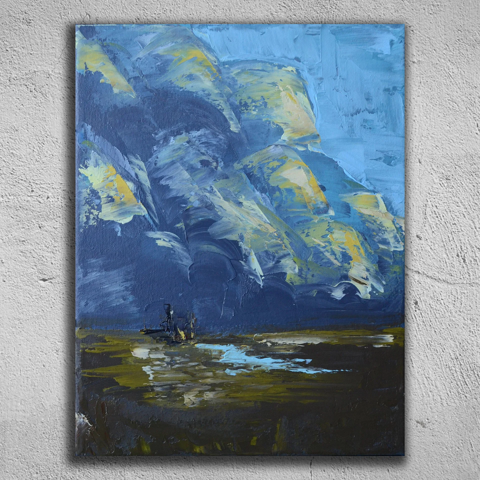 Картина. Пейзаж маслом на холсте "Landscape 3" 30х40 см - миниатюра 3