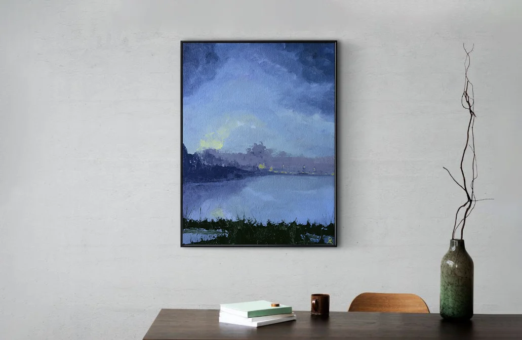 Пейзаж маслом на холсте "Landscape №2" 30х40 см - изображение 1