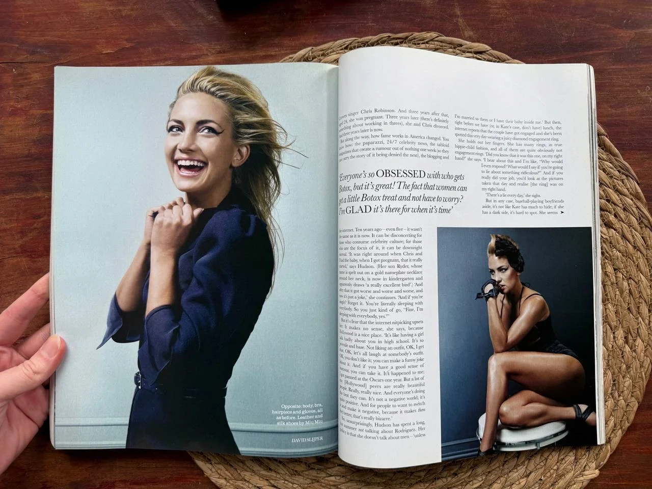 Британский журнал Elle 2009 Кейт Хадсон на англ - миниатюра 3