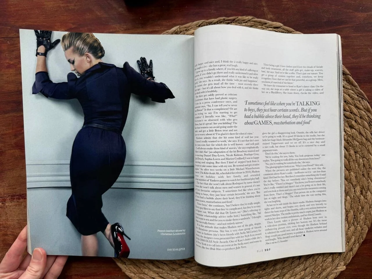 Британский журнал Elle 2009 Кейт Хадсон на англ - миниатюра 4
