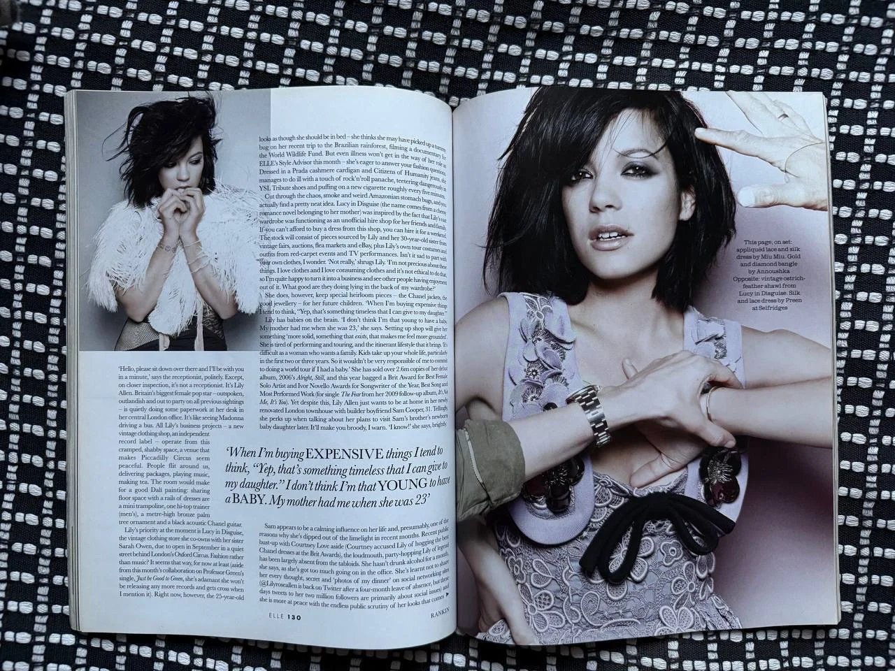 Британский журнал Elle 2010 Лили Аллен - миниатюра 3