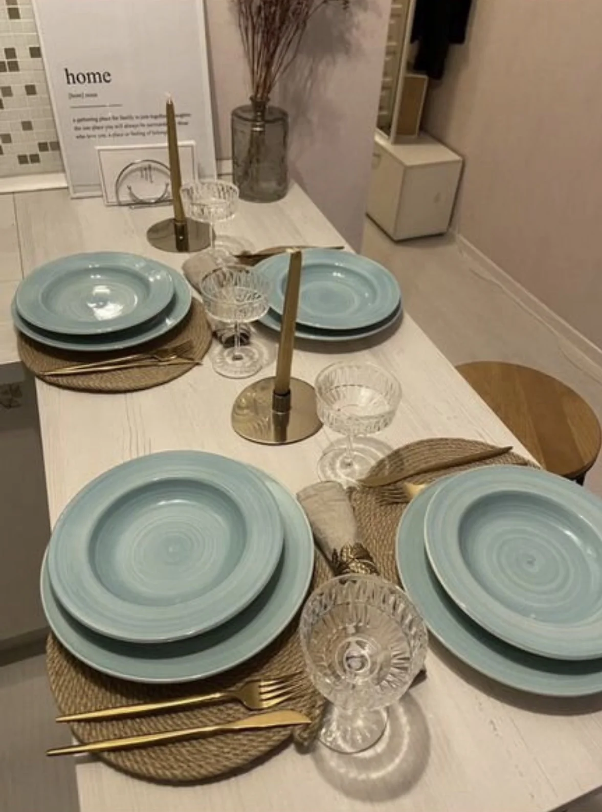 Zara Home тарелка голубая для красивого завтрака - миниатюра 2