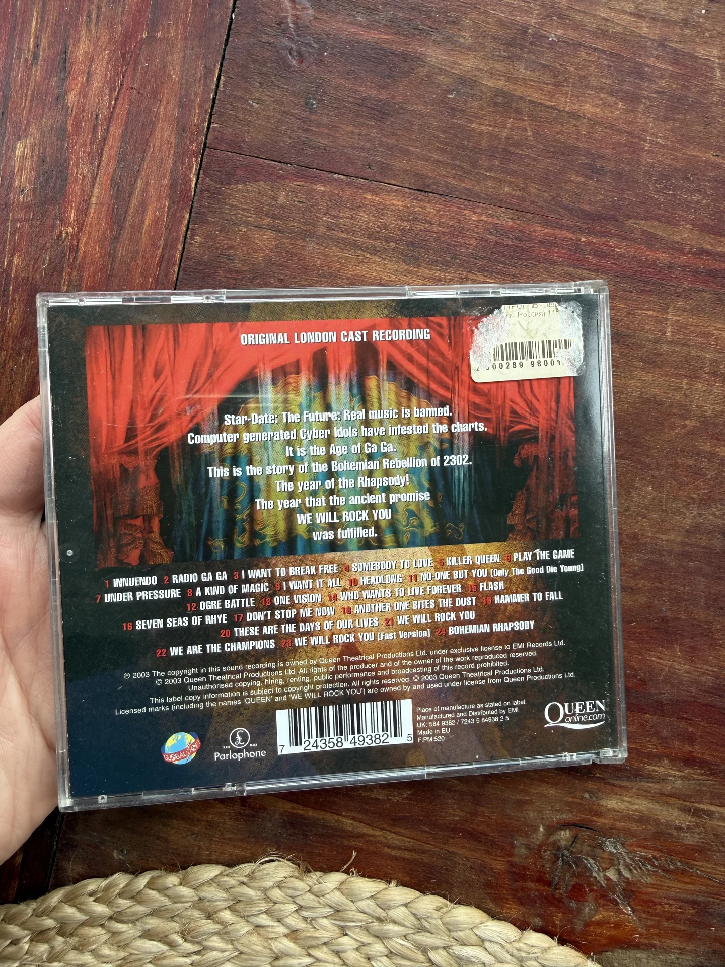 Queen.We Will Rock You.Original London Cast Rec CD - миниатюра 5