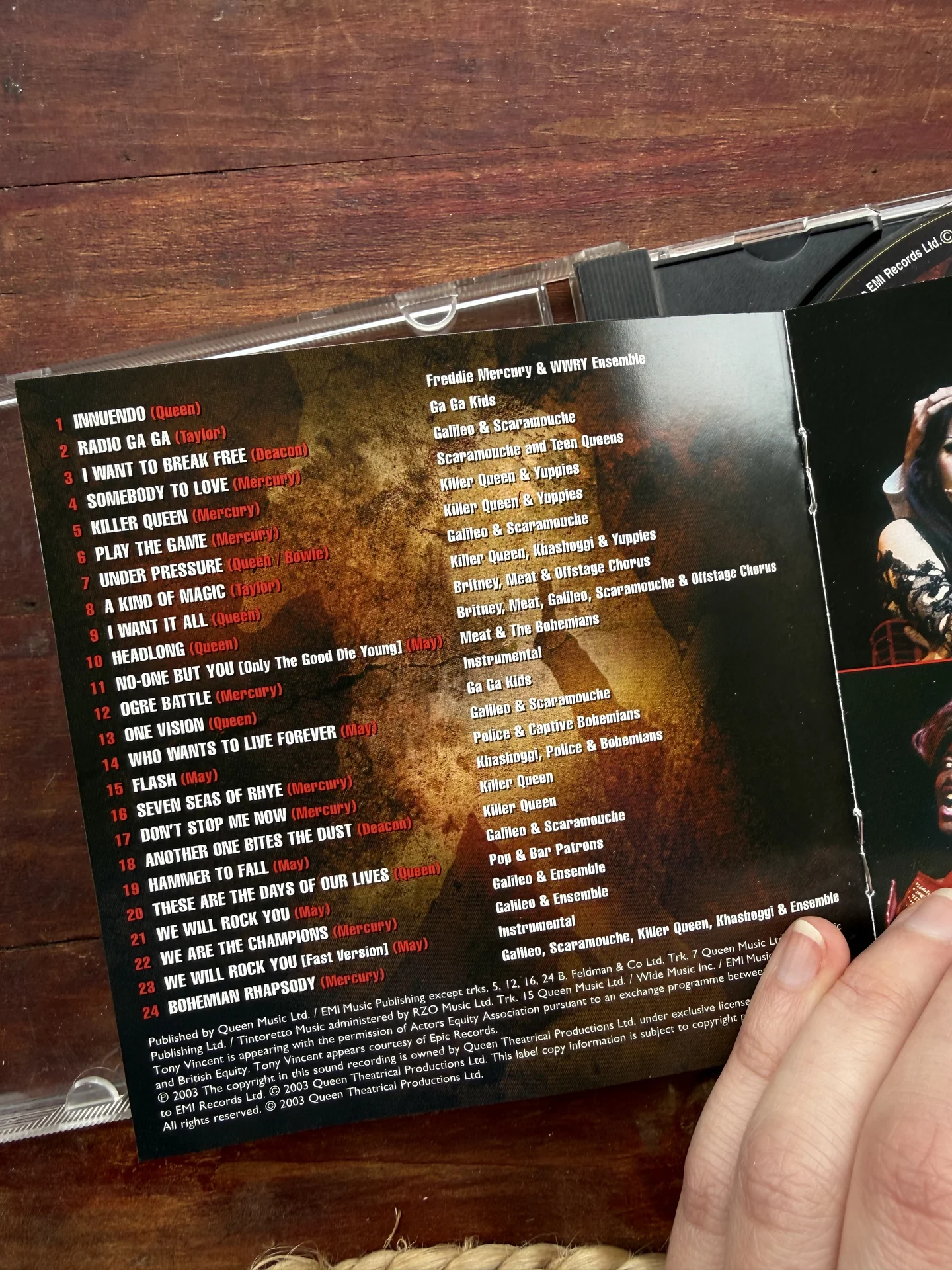 Queen.We Will Rock You.Original London Cast Rec CD - миниатюра 7