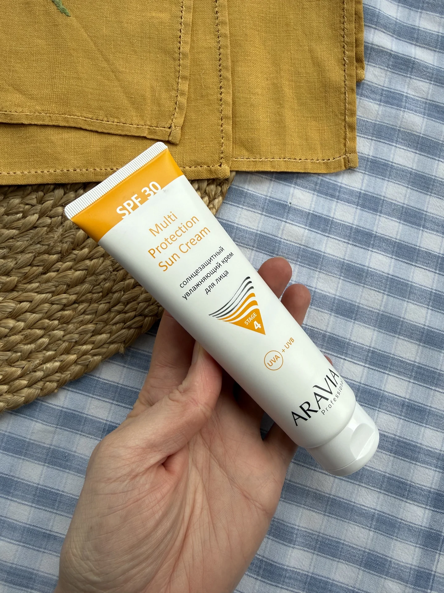SPF 30 Aravia 100мл солнцезащитный крем - миниатюра 2