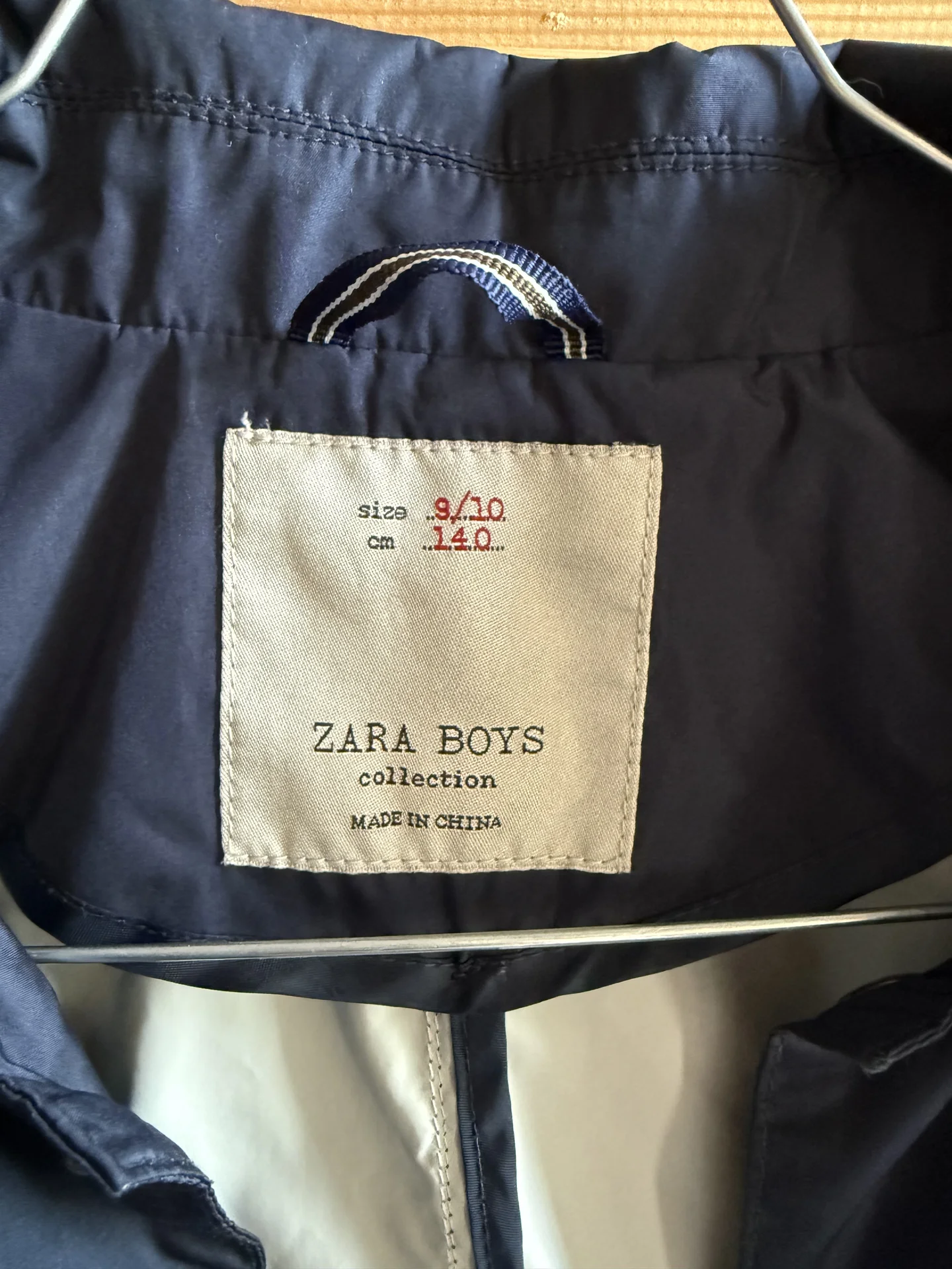 Ветровка Zara на мальчика 9/10л 140 см синяя - миниатюра 4