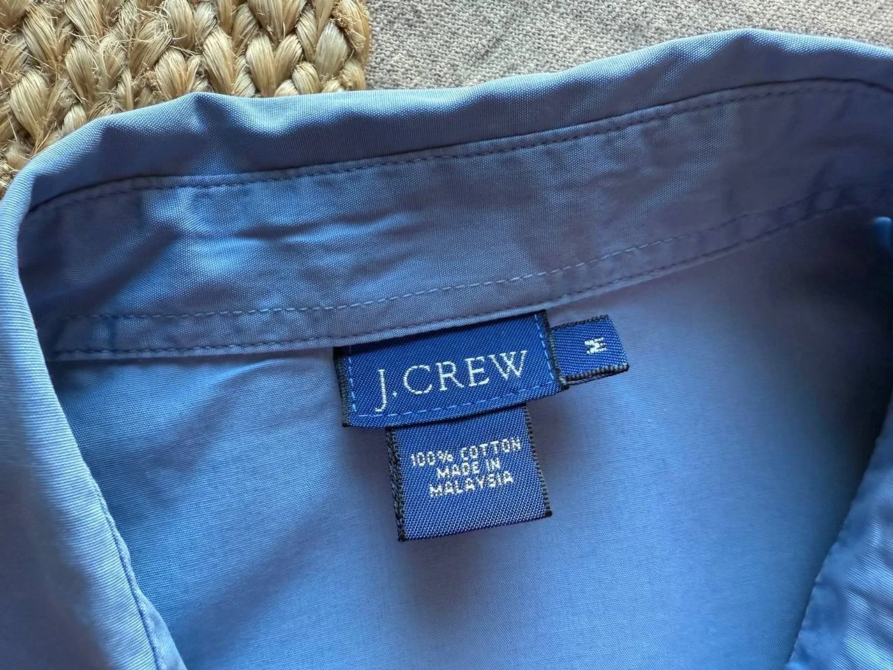 Рубашка женская голубая J Crew хлопок S 42 - миниатюра 4