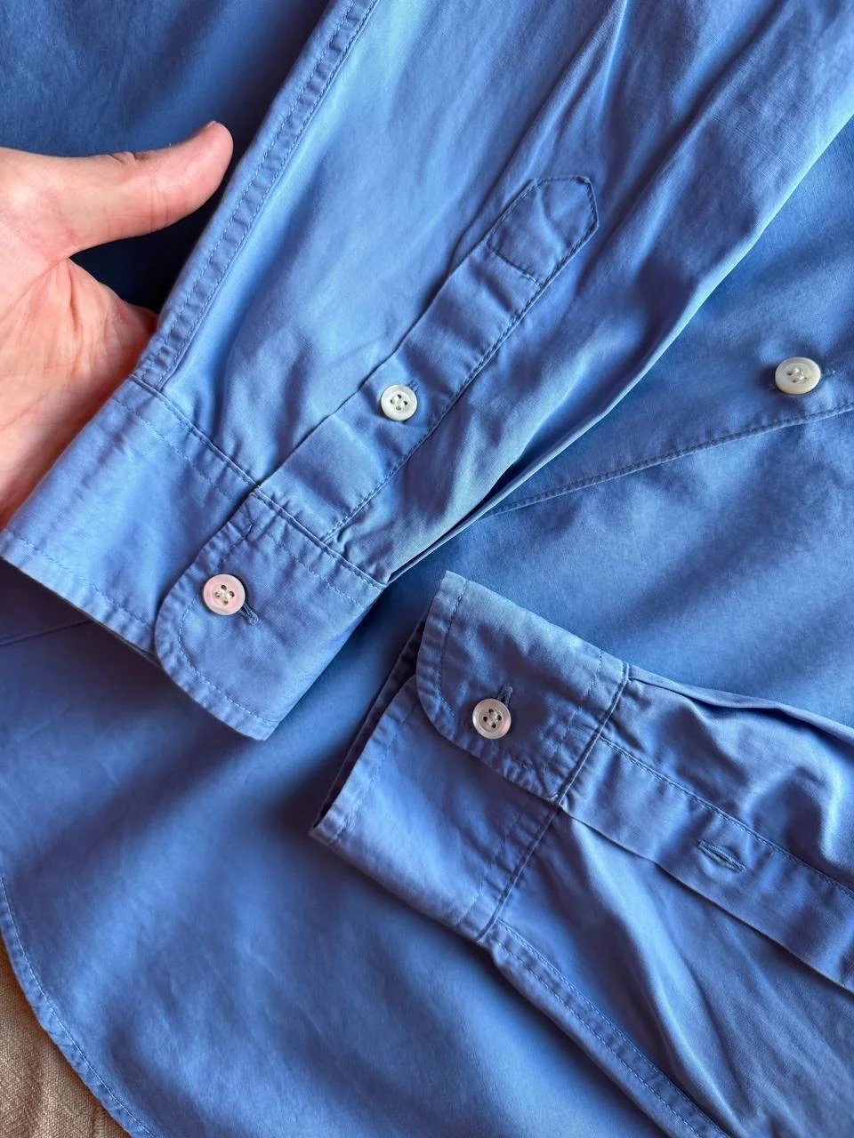Рубашка женская голубая J Crew хлопок S 42 - миниатюра 5