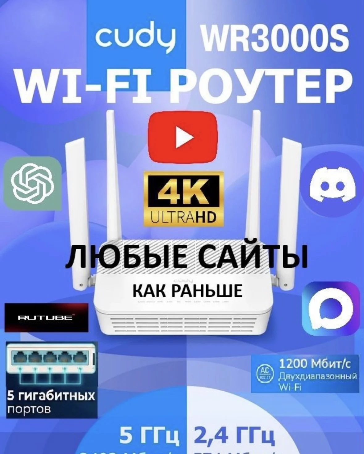 Cudy WR3000S прошитый - изображение 1