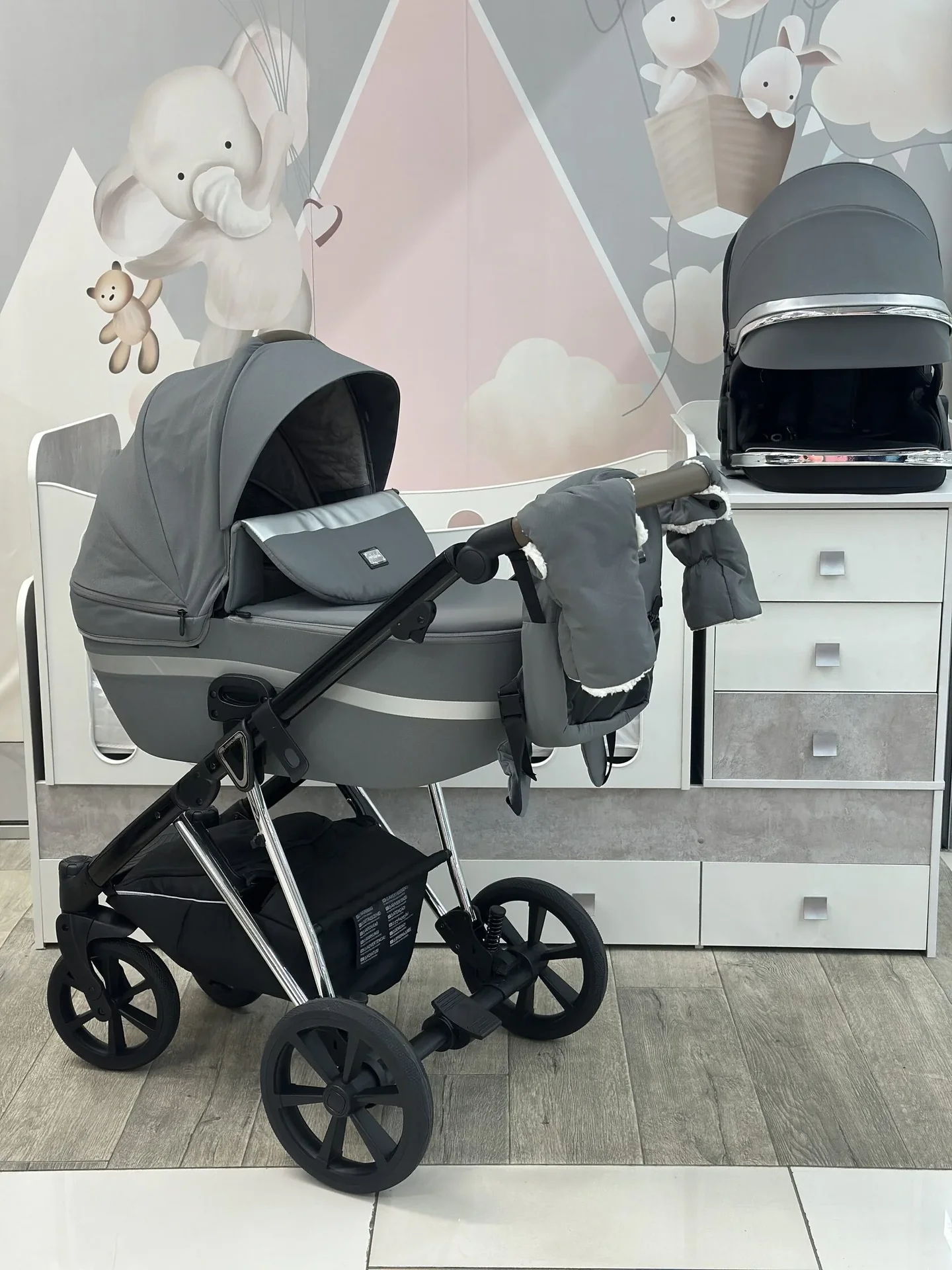 Коляска 3 /1 lux mom f11 - миниатюра 6