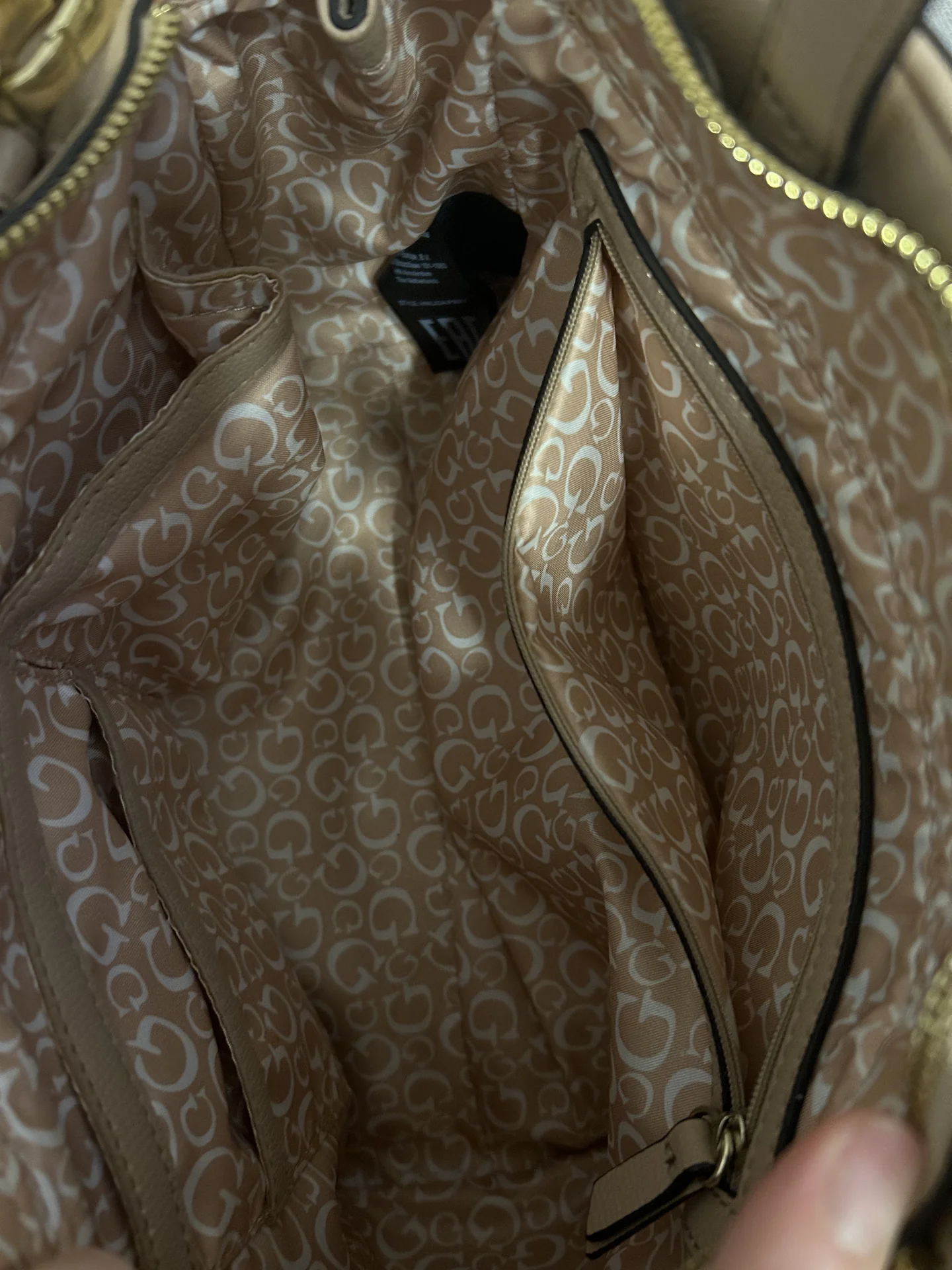 Сумка бежевая Guess - миниатюра 3