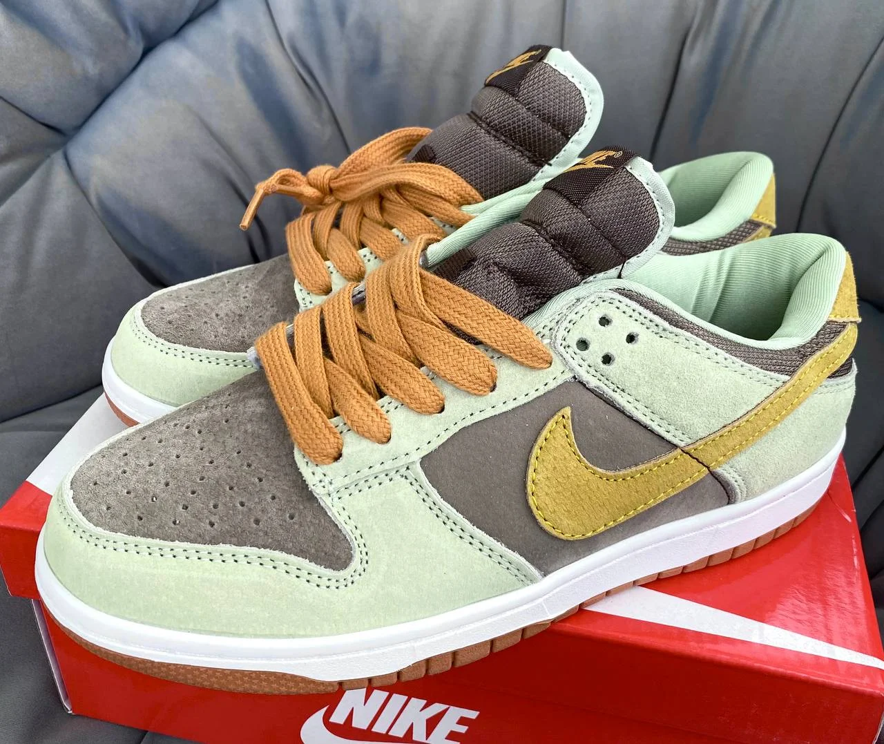 NIKE DUNK LOW DUSTY OLIVE😈 - миниатюра 3