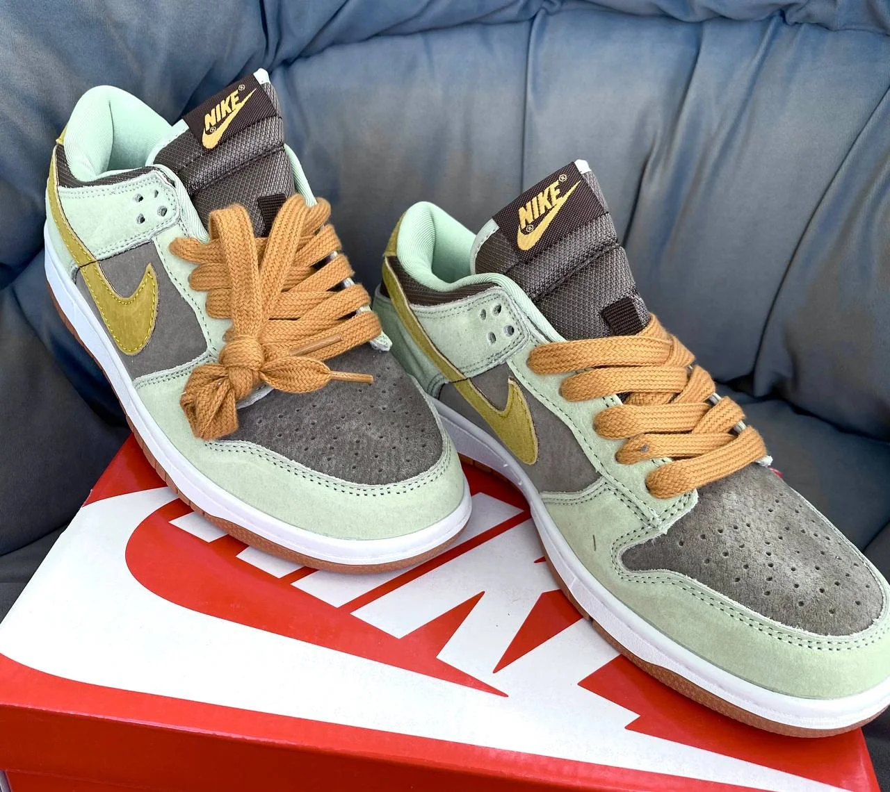 NIKE DUNK LOW DUSTY OLIVE😈 - миниатюра 6
