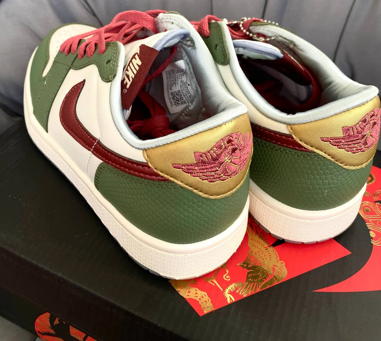 NIKE AIR JORDAN 1 LOW OG DRAGON😈 - миниатюра 5