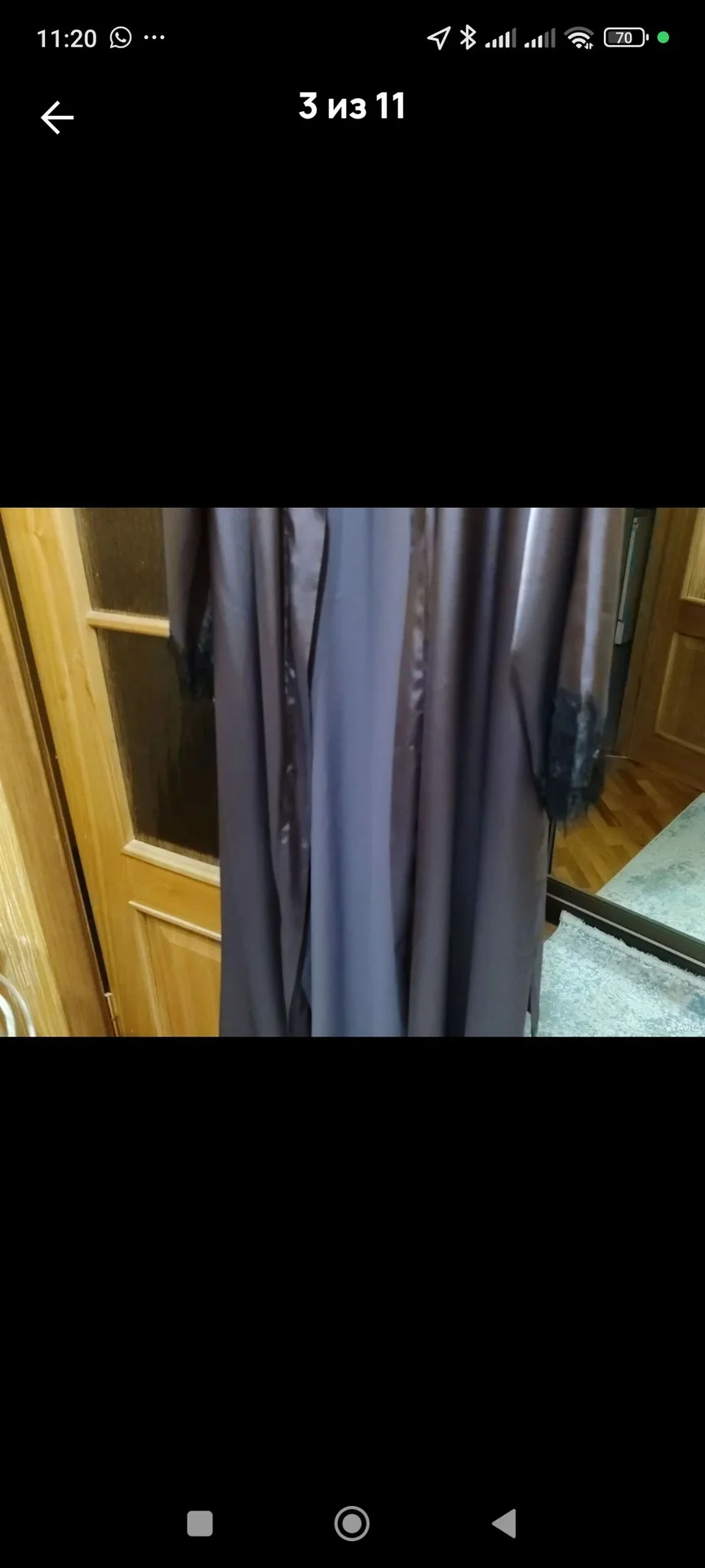 Будуарный халат в пол - миниатюра 2