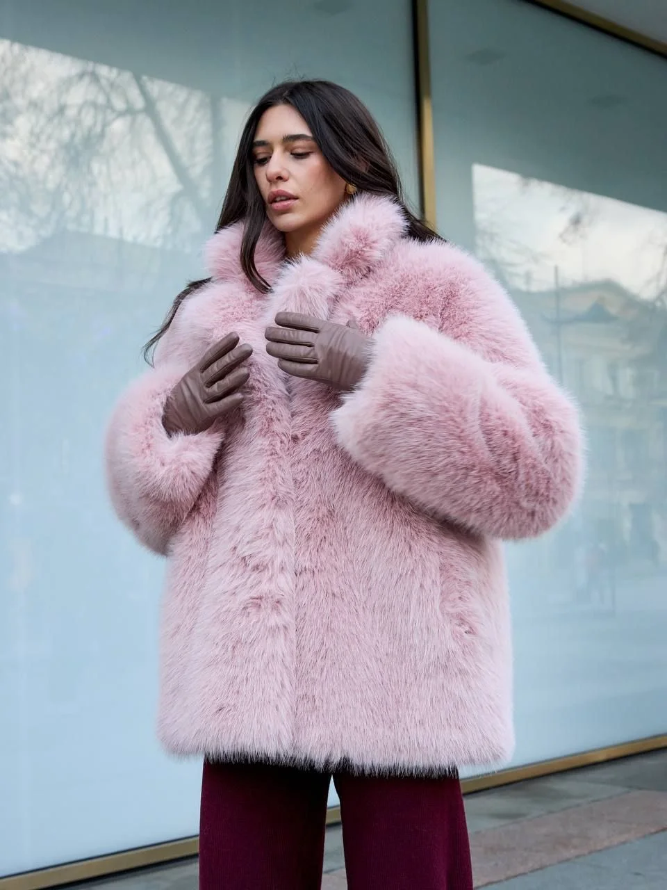 Длинная шуба оверсайз tiamolook. Новая - миниатюра 6