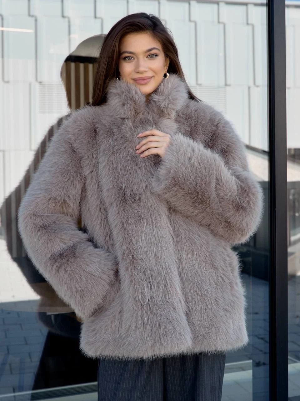 Длинная шуба оверсайз tiamolook. Новая - миниатюра 11
