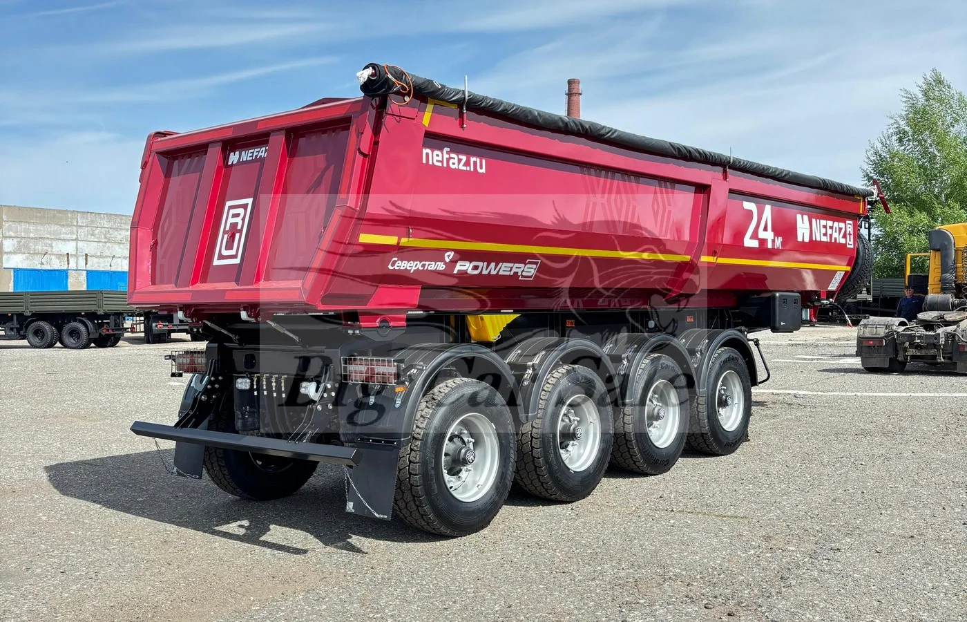 Четырёхосный самосвальный полуприцеп НЕФАЗ-95094-0210410-70 - миниатюра 2
