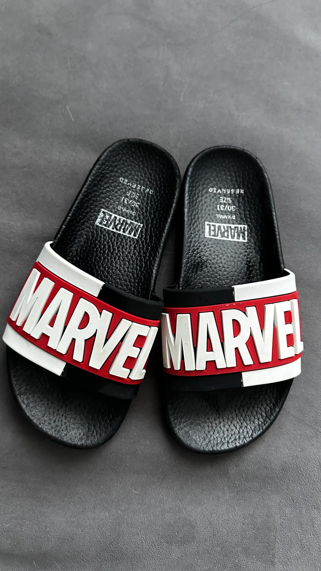 слайдеры - тапочки детские 30-31 MARVEL Reserved - миниатюра 3