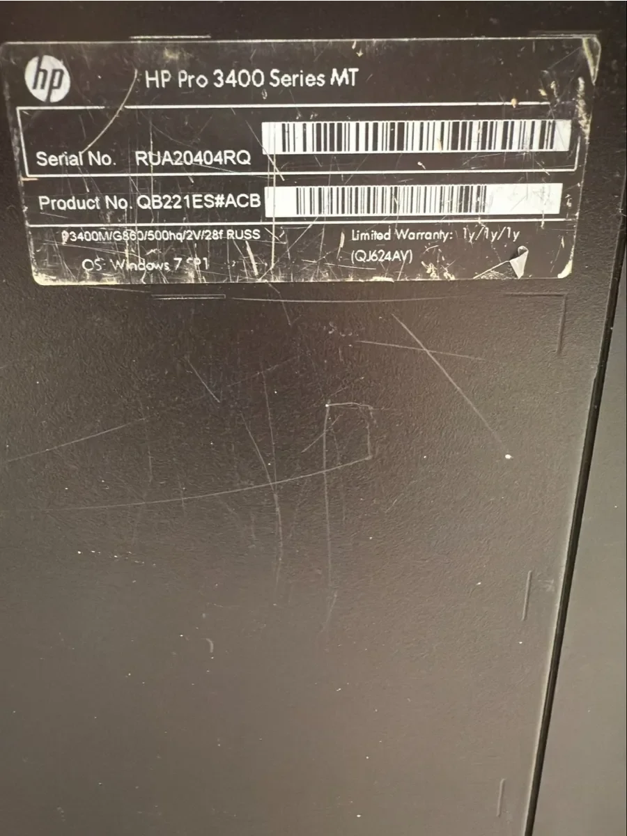 Системный блок HP Pro3400MT Pentium/4Gb/60Gb+500Gb - миниатюра 4