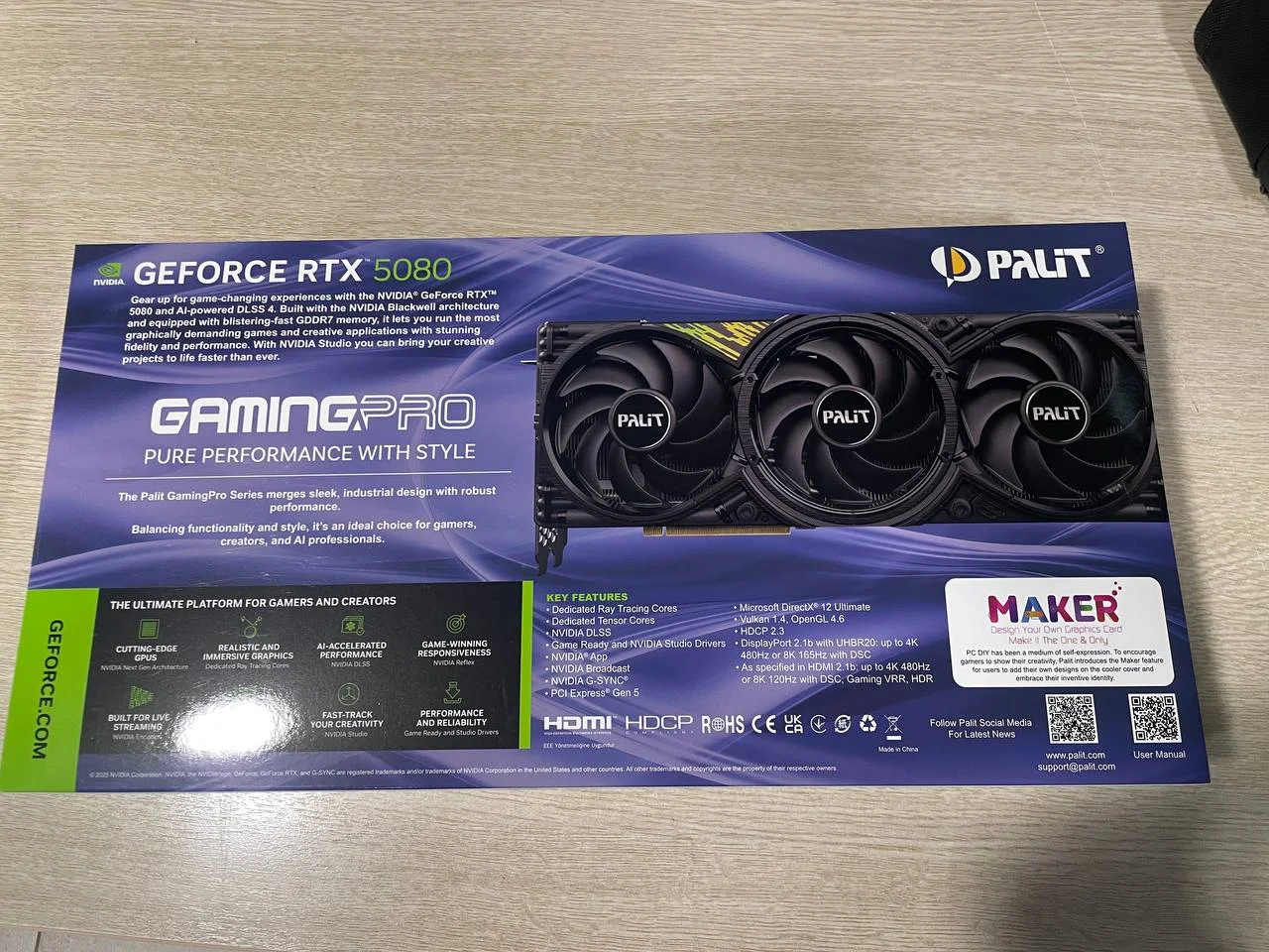 Видеокарта Palit RTX 5080 OC - миниатюра 2