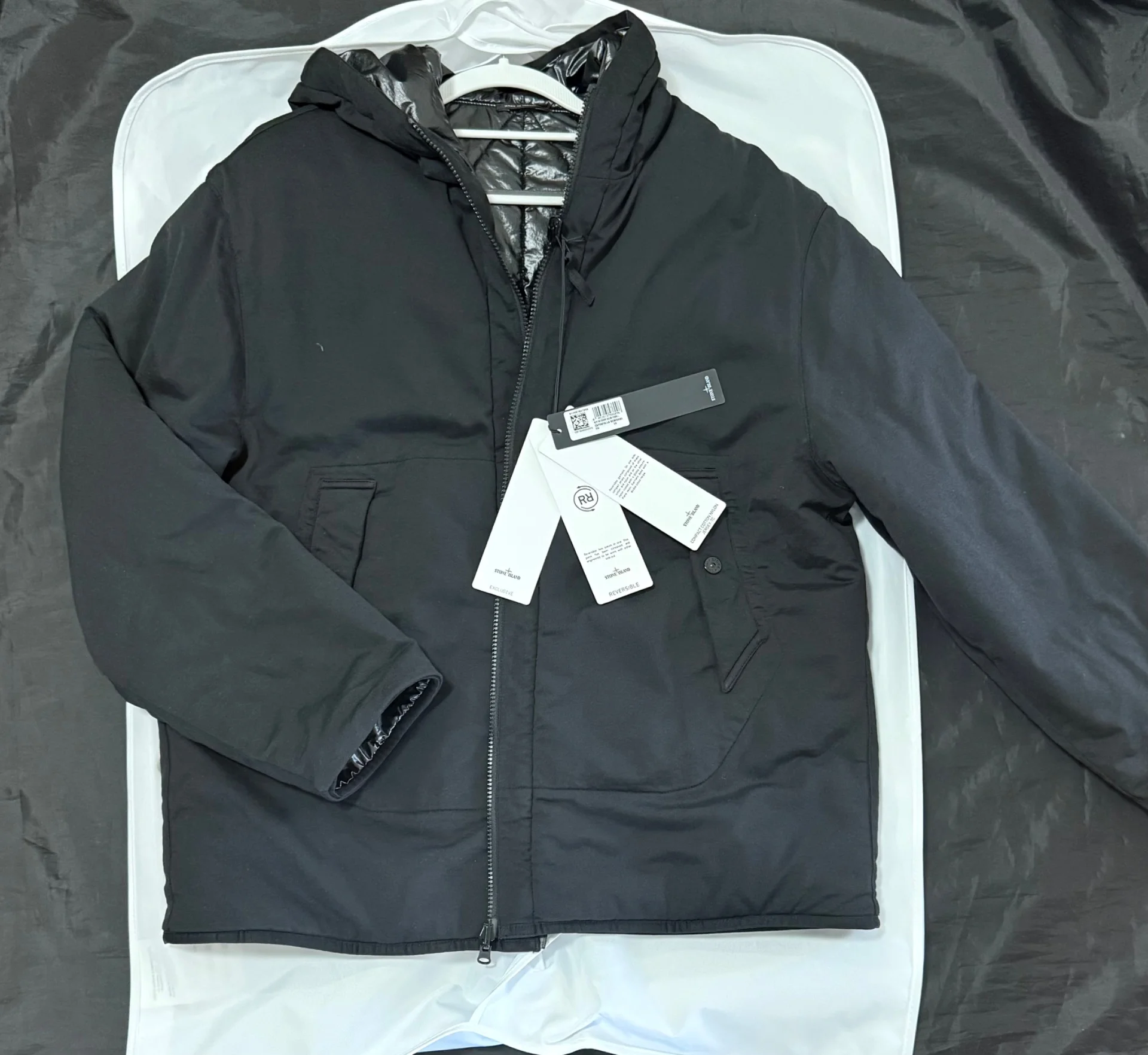Stone Island двусторонняя  мужская куртка оригинал - миниатюра 2